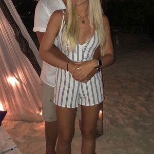 Black & White Cami Romper